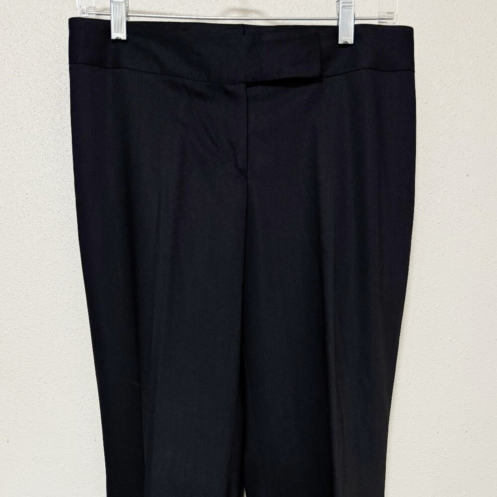 Black dress pants by Zanella, size: 4, lightweight wool Charlotte style